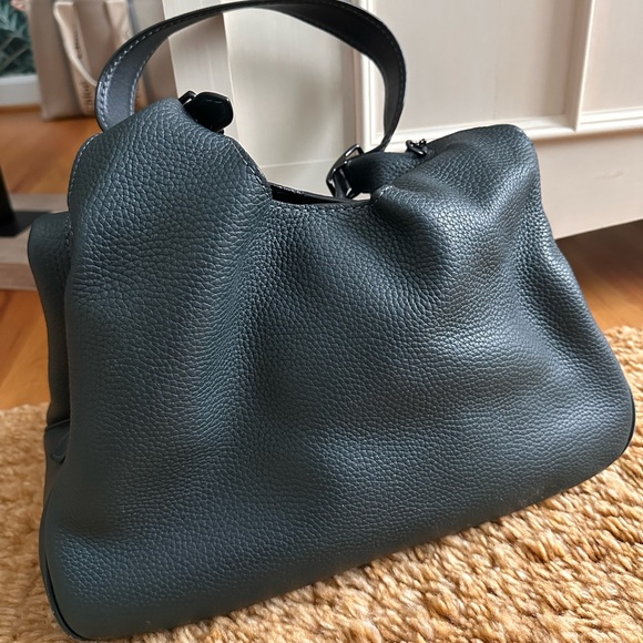 Coach dark green Leather Handbag - Picture 5 of 9